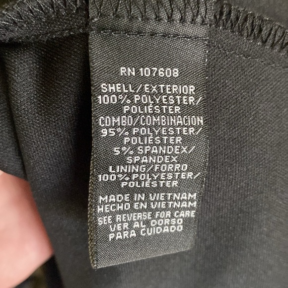 Black party dress with gold embroidered tulle, size 18 - Picture 8 of 9